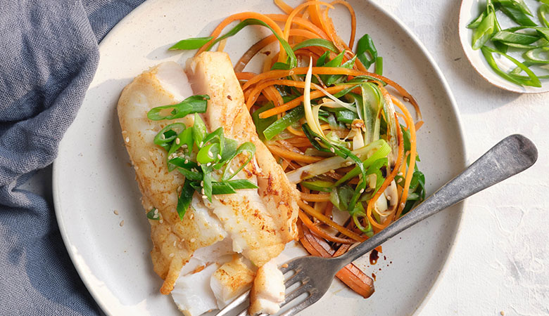 Teriyaki Cod with Stir Fried Veg